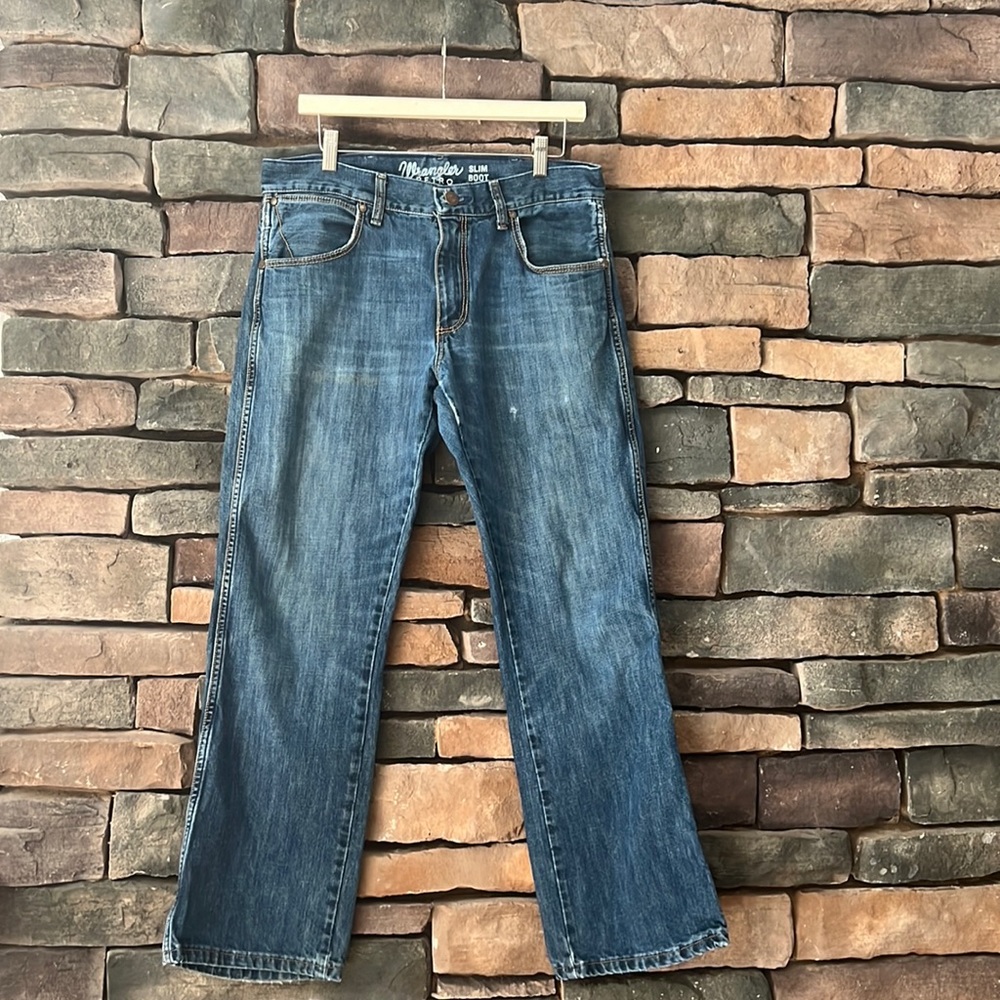 Mens | Wrangler | Retro | Slim Boot | Denim | 33 X 30